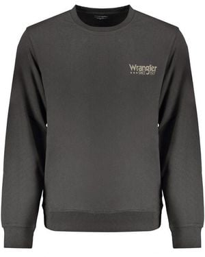 Wrangler Black Cotton Men Sweatshirt - Grey