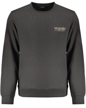 Wrangler Black Cotton Sweater - Gray