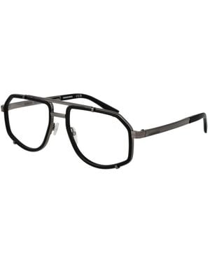DSquared² Black Metal Glasses (frames)