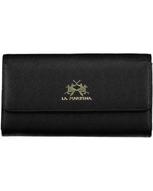 La Martina Polyethylene Wallet - Black