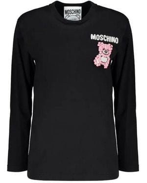 Moschino Black Cotton Long Sleeve T