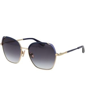 Ted Baker Gold Metal Sunglasses - Blue