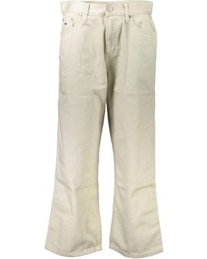 Tommy Hilfiger Beige Cotton Jeans & Pant - Natural