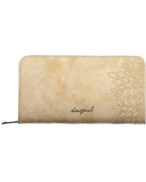 Desigual Beige Polyurethane Wallet - Natural