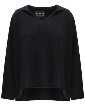 Alanui Black Cashmere Sweatshirt