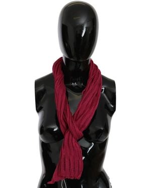 John Galliano Neck Wrap Shawl Foulard Scarf - Red