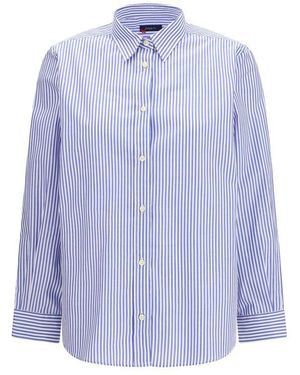 Deperlu Multicolour Cotton Pattern Shirt - Blue