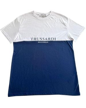 Trussardi Beachwear Polyester T-Shirt - Blue