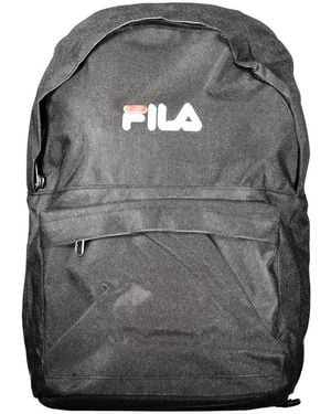 Fila Black Polyester Men Backpack - Grey