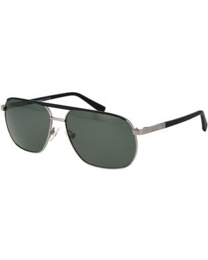 Timberland Gray Metal Sunglasses - Green