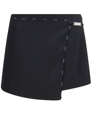 Gcds Black Polyester Short And Mini Shorts - Blue