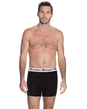 Champion Black Cotton Boxers - Multicolour