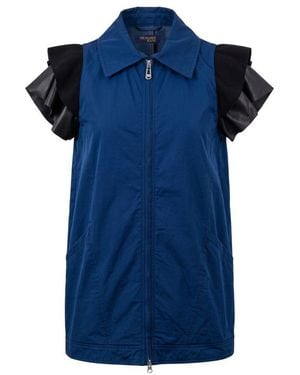 Trussardi Blue Polyester Jacket