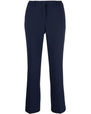 L'Autre Chose Cropped Tailored Trousers - Blue