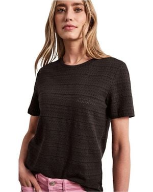 Street One Brown Cotton T - Black