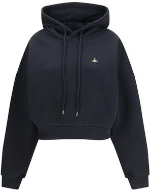 Vivienne Westwood Orb Embroidered Hoodie - Blue