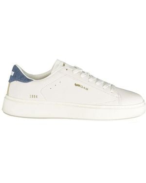 Gas White Polyester Men Sneaker