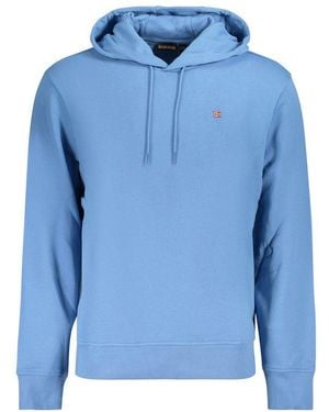 Napapijri Azzurro Cotton Men's Hoodie - Blue