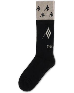 The Attico Logo Cotton Socks - Black