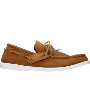 Marni Leather Slip-On Loafers - Brown