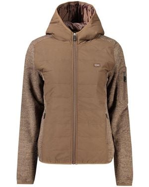 Norway 1963 Polyester Jacket With Hood - Brown