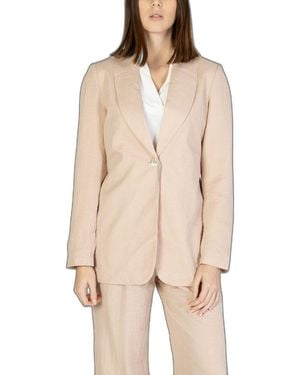 Vero Moda Pink Viscose Suits & Blazer - Natural