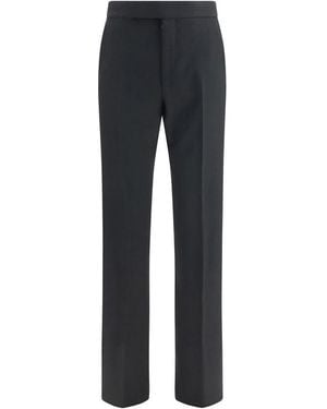 Tom Ford Black Wool Oves Aries Dress Trousers - Blue