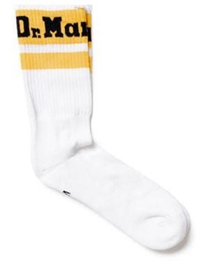 Dr. Martens White Polyester Socks