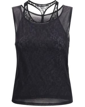 Our Legacy Black Cotton Top - Blue