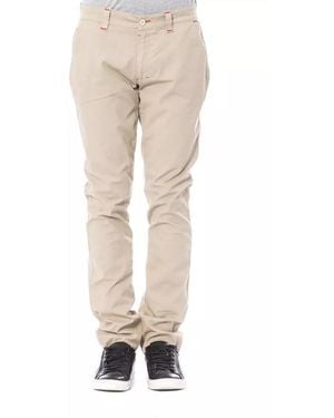 Verri Slim Fit Chino Trousers - Natural