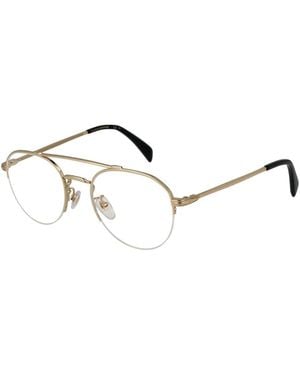 David Beckham Metal Glasses (Frames) - Metallic