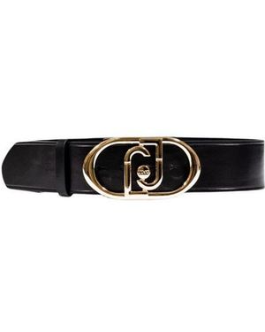 Liu Jo Black Leather Regular Belt