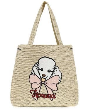 Fiorucci Beige Paper Shoulder Bag - Metallic