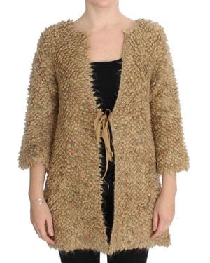 Pink Memories Wool Blend Cape Jumper - Brown