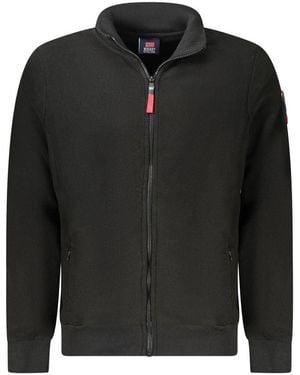 Norway 1963 Polyester Sweatshirt With Ribbed Trims - Black