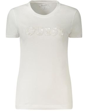 Guess White Cotton T