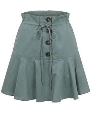 Trussardi Green Cotton Skirt - Blue