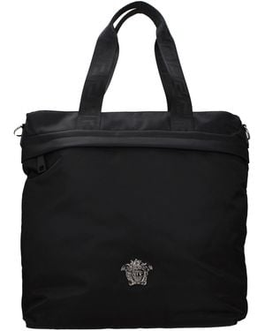 Versace Black Nylon Shoulder Bag