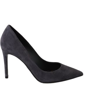 Dolce & Gabbana Dolce Gabbana Suede Leather Stiletto Shoes Heels - Black