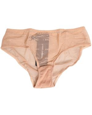 Dolce & Gabbana Lace Cheekini Lingerie Panty Brief Underwear Elastane Nylon Clothing - Natural