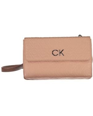 Calvin Klein Polyester Shoulder Bag - Pink