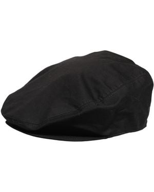 Dolce & Gabbana Men Black Cotton Stretch Newsboy Cloth Capello Hat