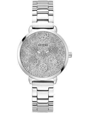 Guess Grey Stainless Steel Watch - Metallic