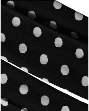 Dolce & Gabbana Black Polka Dot Fishnet Pantyhose Stockings Socks