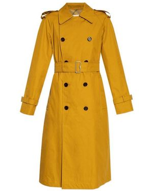Burberry Belted Trench Coat - Yellow