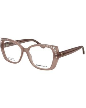 MARCIANO BY GUESS Pink Acetate Glasses (frames) - Brown