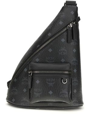 MCM Black Fabric Backpack