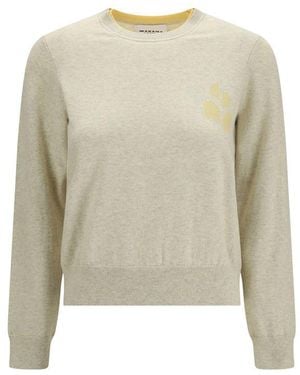 Isabel Marant Beige Wool Oves Aries Sweatshirt - Natural