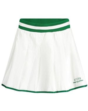 Guess White Polyester Skirt - Green