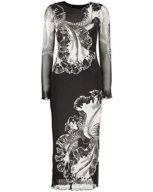 Desigual Black Polyester Dress - Gray